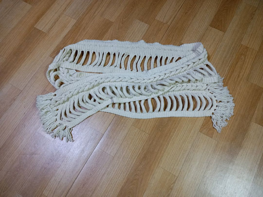 손뜨게 숄 머플러 이미지