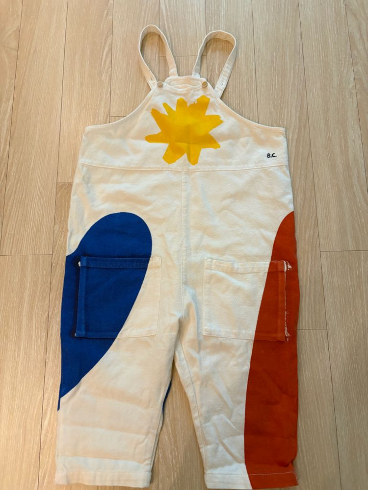 보보쇼즈 B.C 패턴 멜빵바지 이미지