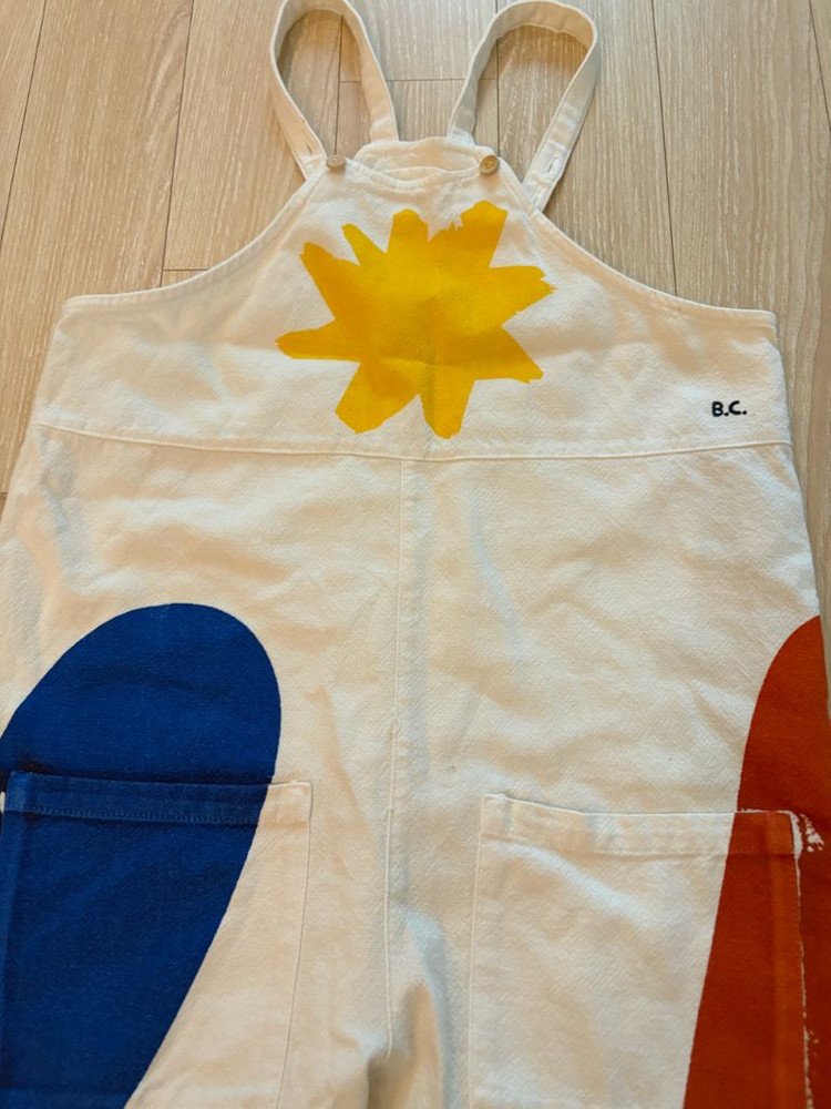 보보쇼즈 B.C 패턴 멜빵바지 이미지