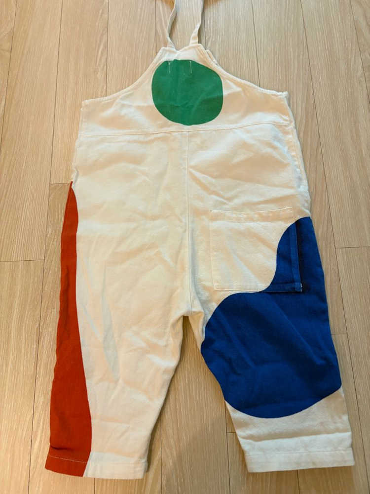 보보쇼즈 B.C 패턴 멜빵바지 이미지