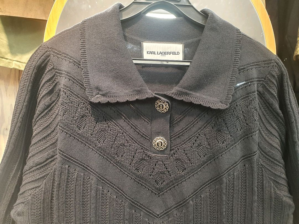 [23SS] 칼라거펠트 파리스 여성 포인텔 칼라 니트 (100/88) 이미지