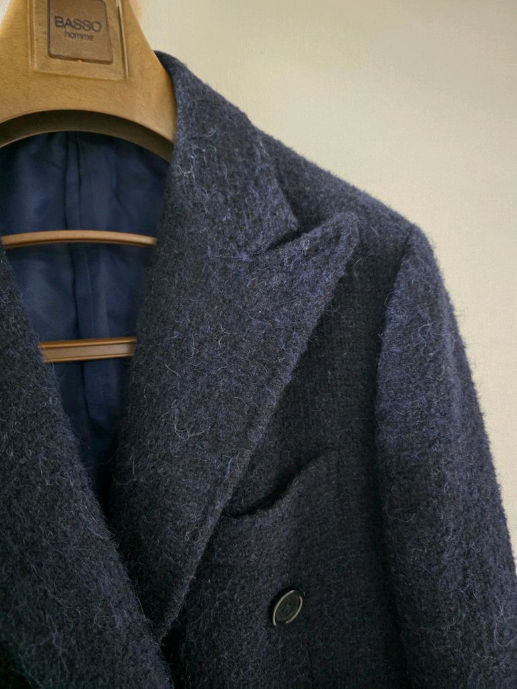 링자켓 브릴라 다크네이비 로로피아나 알파카 더블 코트 / (안드레아서울 라마르쉐 랜덤워크 맨온더분 수트서플라이) 이미지