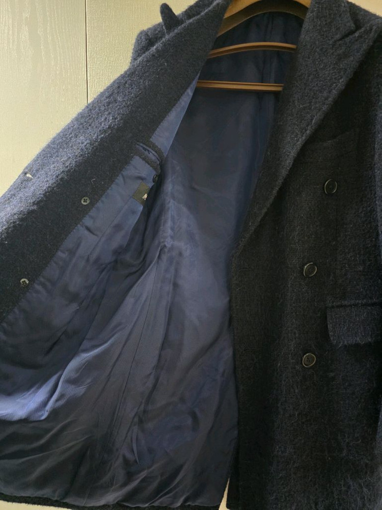 링자켓 브릴라 다크네이비 로로피아나 알파카 더블 코트 / (안드레아서울 라마르쉐 랜덤워크 맨온더분 수트서플라이) 이미지