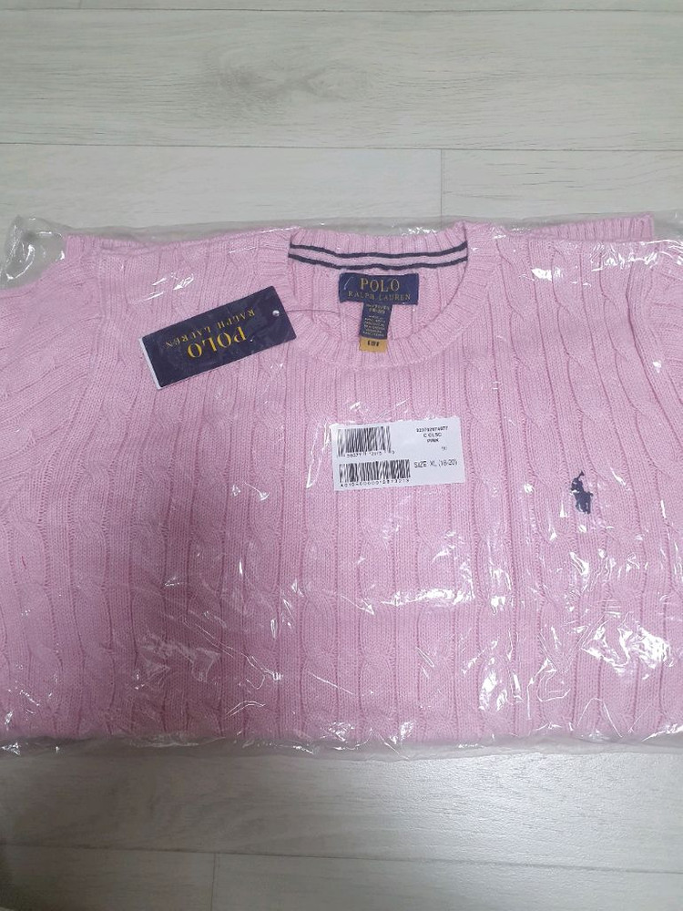 폴로 보이즈 니트 카멜핑크 L,XL 새상품 이미지