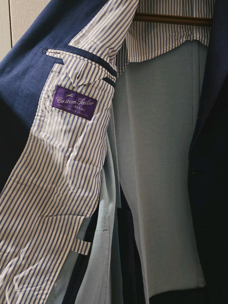 빔즈 커스텀 테일러 도멜 다크네이비 은장 스포츠코트 / (브룩스브라더스 맨온더분 수트서플라이 링자켓 폴로) 이미지