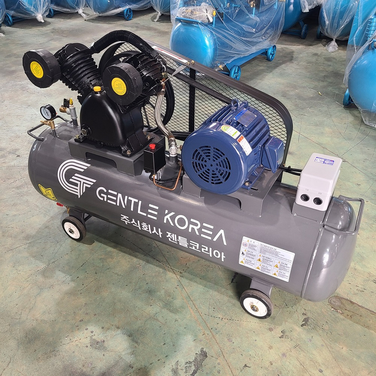 중고 - 5마력 150리터 산업용 피스톤 콤프레샤 이미지