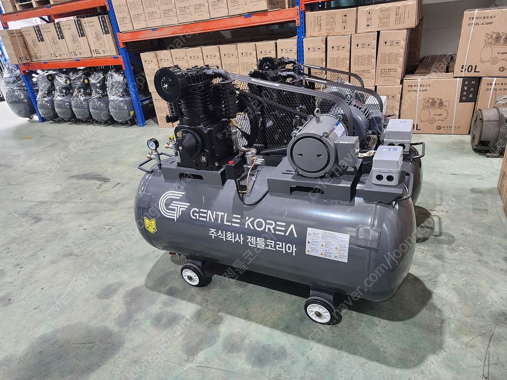 중고 중고압 5마력 400리터 콤프레샤 카센타 정비소용 이미지