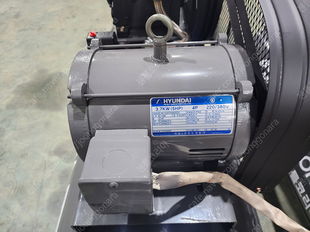 중고 중고압 5마력 400리터 콤프레샤 카센타 정비소용 이미지