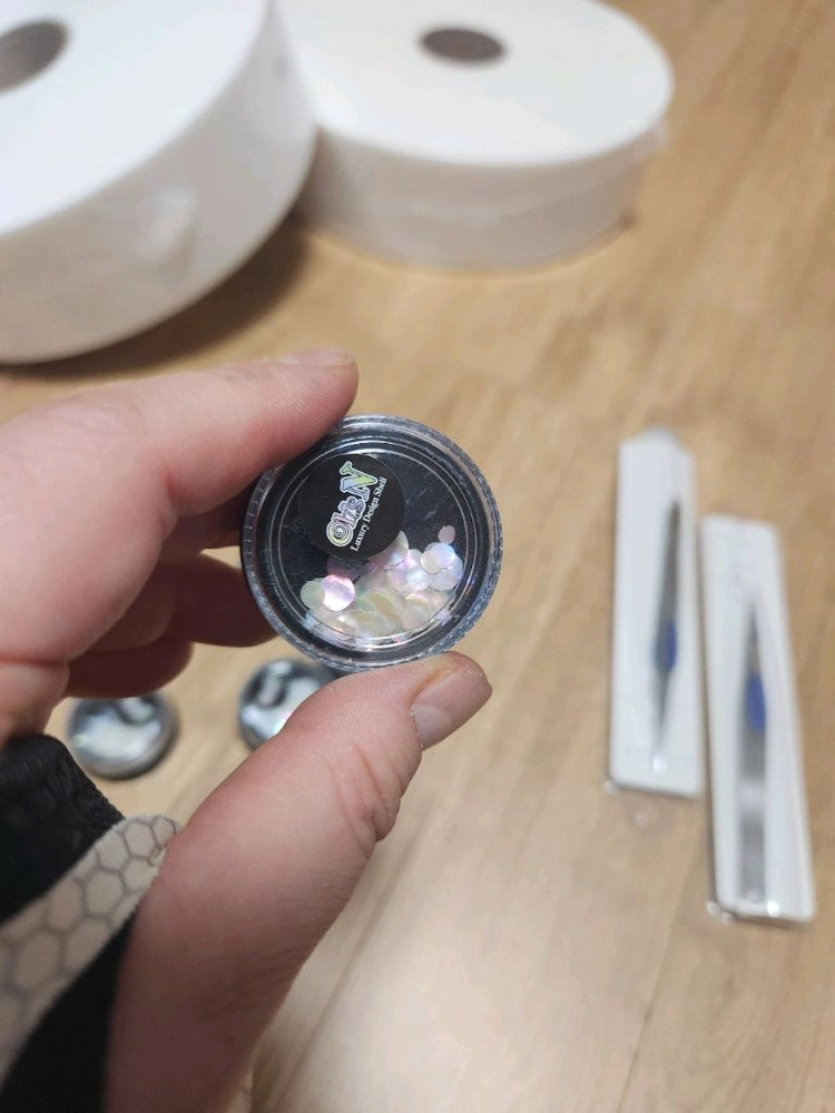 네일아트용 글리터 파츠 세트 이미지