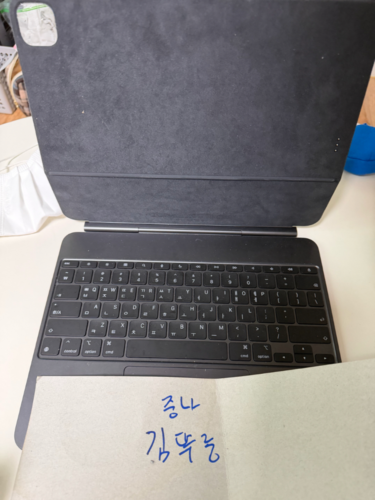 Apple 매직 키보드 - 아이패드 프로 13(M5/M4 모델)용 블랙 MWR53KH/A 이미지