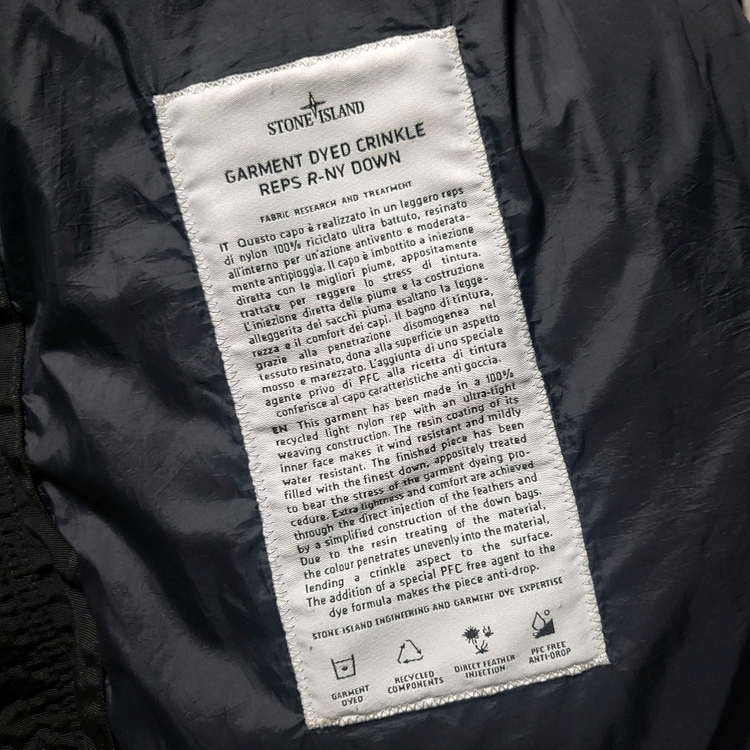 [새상품급] XL / 23FW 스톤아일랜드 크링클랩스 후드 다운 패딩 이미지