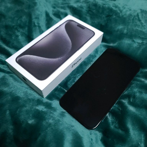 아이폰 15 프로 맥스 256GB 블랙 티타늄 풀박스 이미지