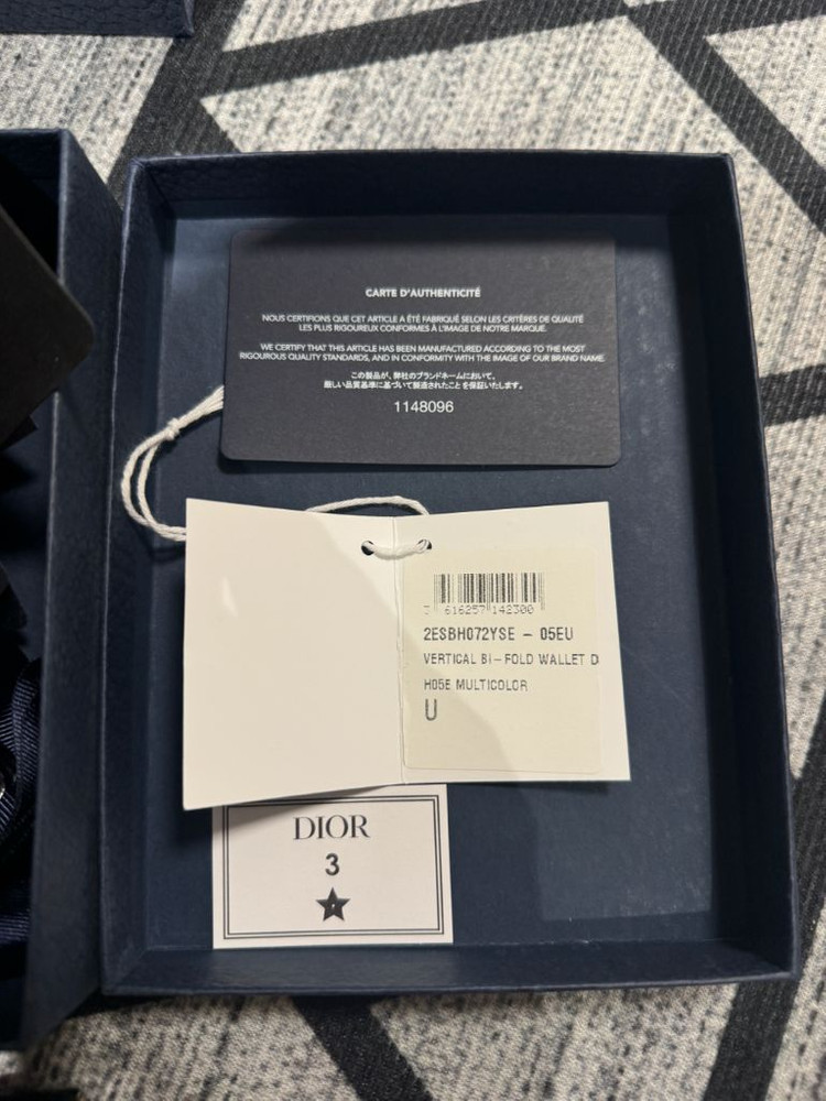 디올 오블리크 버티컬 반지갑 이미지