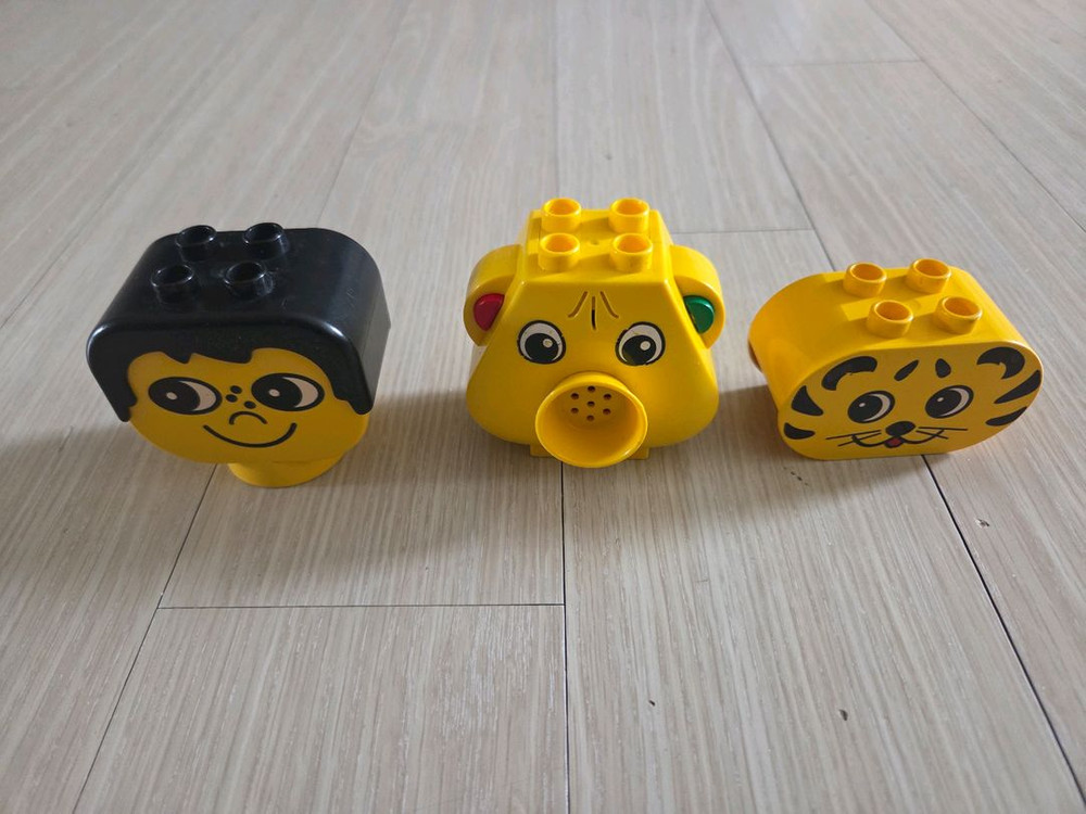 레고 듀플로 사람. 동물 얼굴 블록 세트 외 이미지