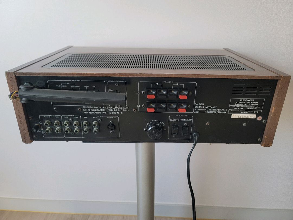 고급 파이오니아 빈티지 오디오 SX-880 이미지