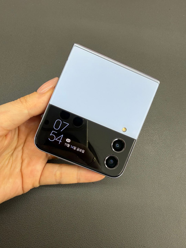 [대전 중고폰] 갤럭시 Z플립4 256GB 블루 / S급 / 실물촬영 / 매장운영 098330 이미지