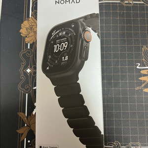 노마드 스트라토스 밴드 블랙 티타늄 애플워치 스트랩 이미지