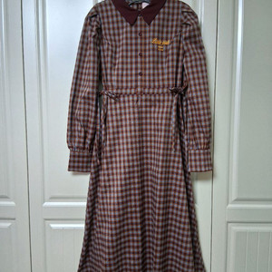 로라로라체크카라원피스 프리사이즈55 ~66 이미지