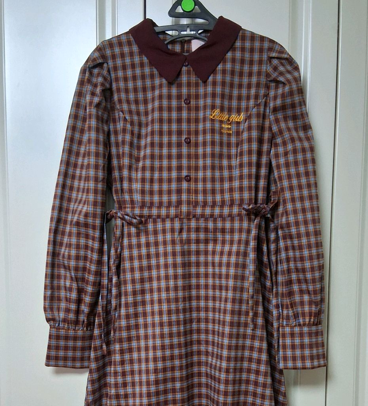 로라로라체크카라원피스 프리사이즈55 ~66 이미지