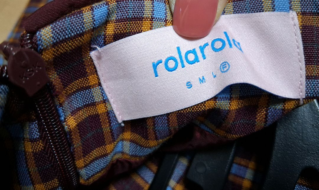 로라로라체크카라원피스 프리사이즈55 ~66 이미지