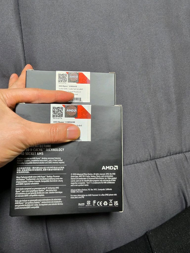 amd 라이젠 9950X3D 정품 미개봉 판매합니다. 이미지