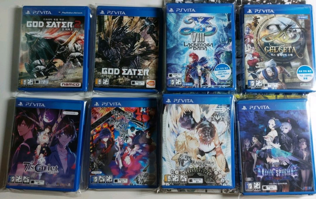 PS비타 PCH-1005 1세대+게임 8개 일괄 이미지