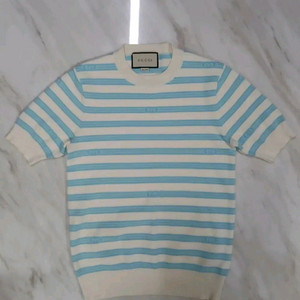 [정품 여성용] 구찌 반팔 라운드 니트 M 사이즈 (루이비통 샤넬 프라다 펜디 디올 에르메스) 이미지