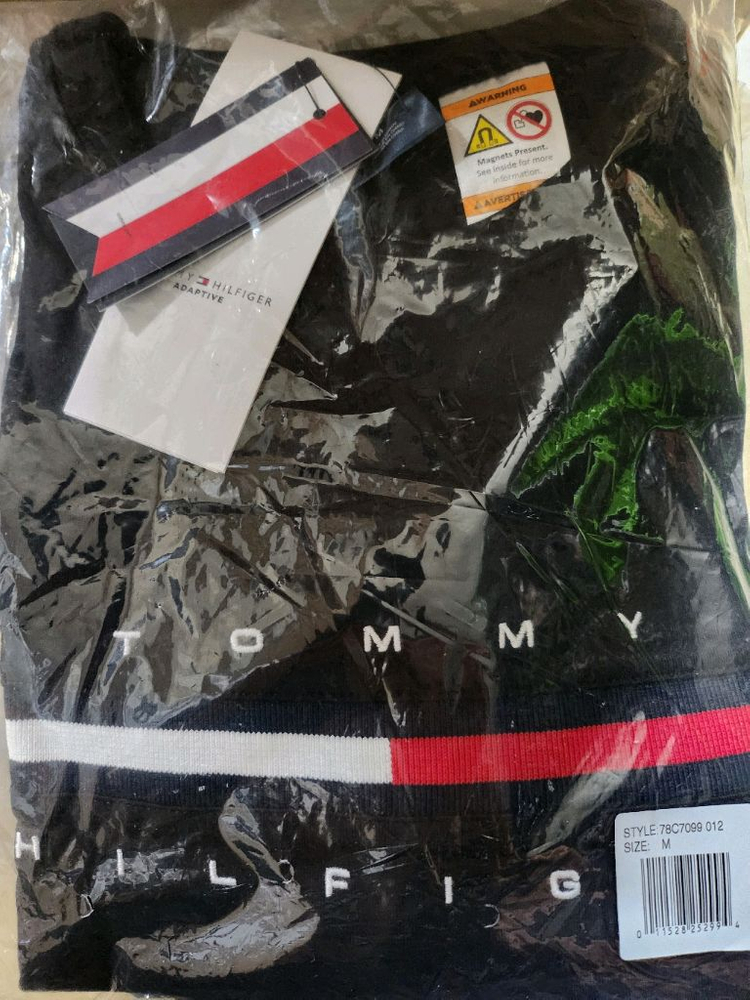 새상품 타미힐피거 시그니처 스트라이프 티셔츠 M 이미지