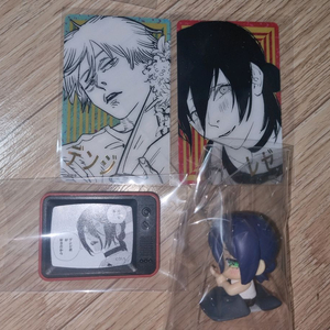 (일괄)체인소맨 레제 덴지 마그넷 원화 오네무탄 점프페스타 클리어카드 이미지