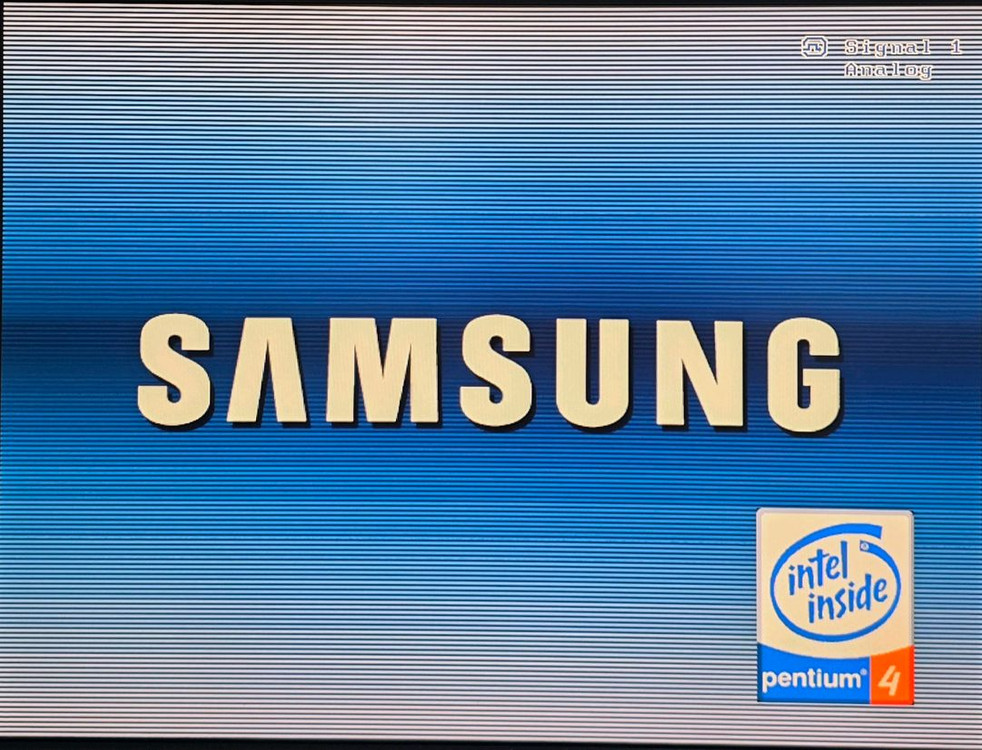 옛날컴퓨터 삼성 매직스테이션 펜티엄4 윈도우98시스템 이미지