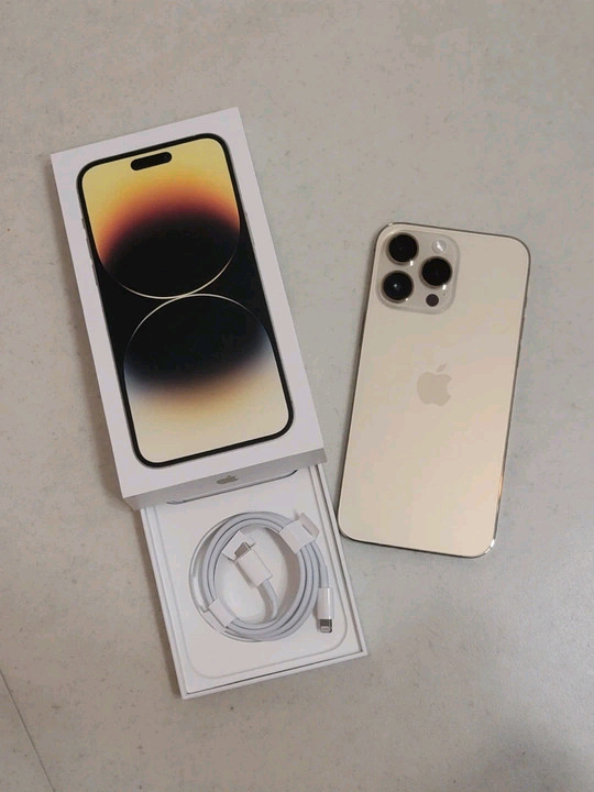 SKT 아이폰14 pro골드 128G. 풀박스 AAA급 판매합니다 이미지