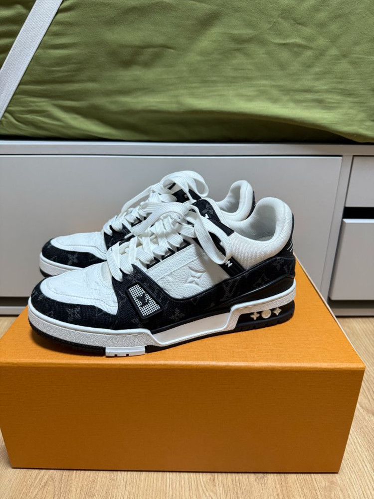 (새상품급) 루이비통 LV 트레이너 데님 스니커즈 7사이즈 이미지