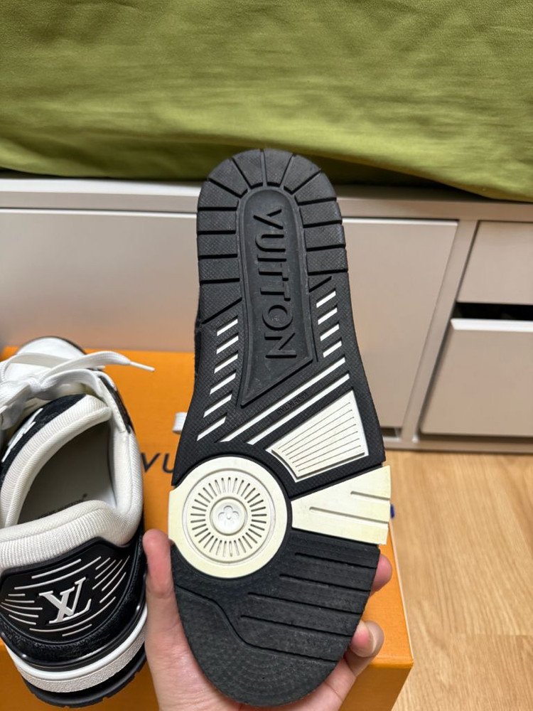 (새상품급) 루이비통 LV 트레이너 데님 스니커즈 7사이즈 이미지