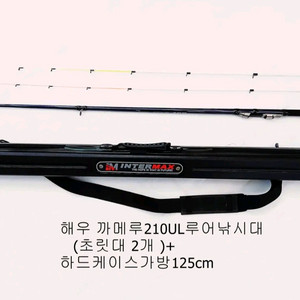해우 내만갈치,한치,볼락,호래기루어낚시대210 초릿대2개+하드가방 이미지