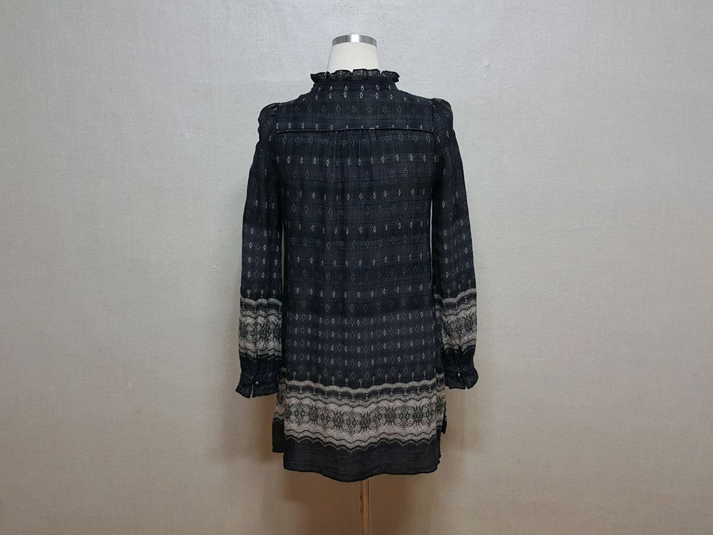 ZOOC 울실크 보헤미안 박시 블라우스 55 이미지