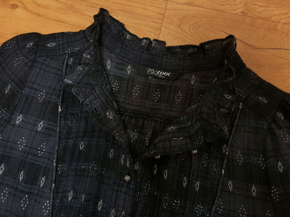 ZOOC 울실크 보헤미안 박시 블라우스 55 이미지