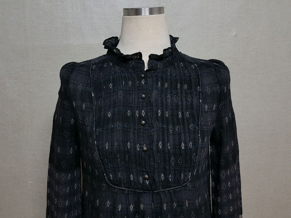 ZOOC 울실크 보헤미안 박시 블라우스 55 이미지