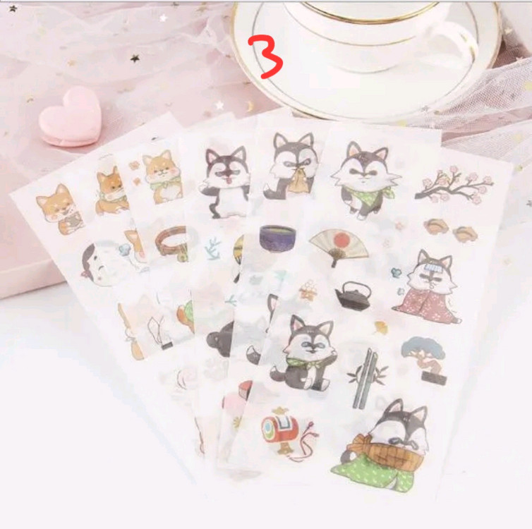 (처분) 다꾸 화지 스티커 7종 이미지