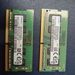 삼성 DDR4 4GB PC4 3200AA 노트북 메모리 2개 (PC4-25600) 이미지