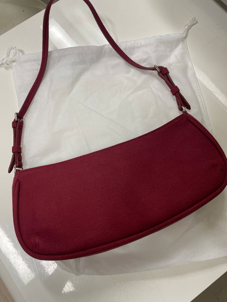 위드아웃썸머 머그 토트백 버건디 파사드패턴 마뗑킴 자라 가방 미니백 이미지