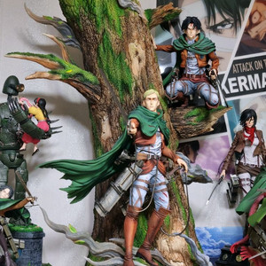 진격의 거인 Hertz 헤르츠 엘빈 리바이 레진 피규어 이미지