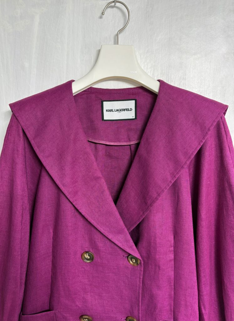 칼라거펠트 세일러 카라 마 100% 자켓 이미지