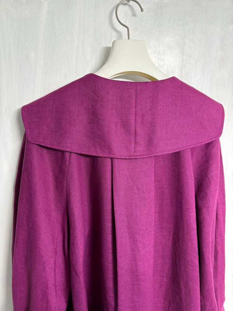 칼라거펠트 세일러 카라 마 100% 자켓 이미지