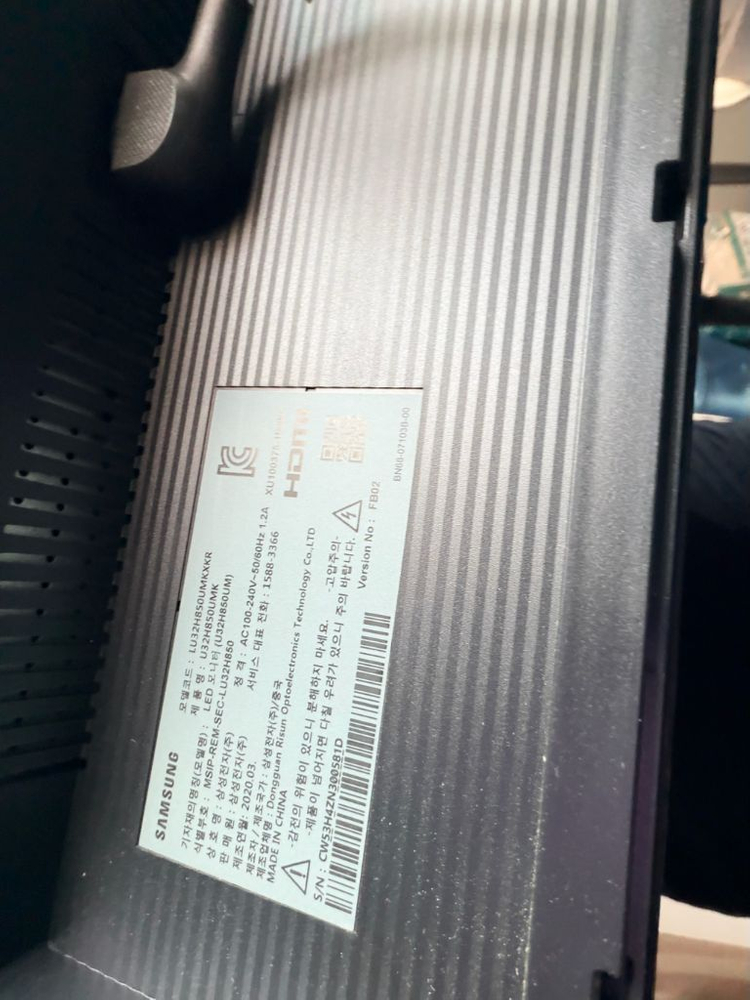 삼성 모니터 32H850umk 4k 60팔아요 스피커포함 이미지