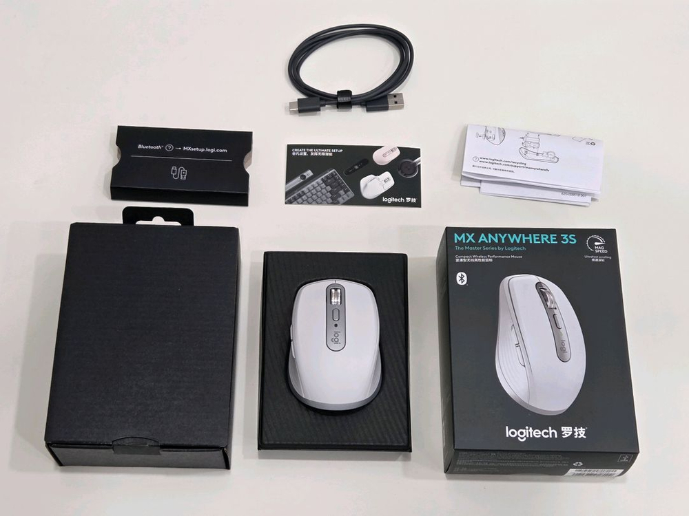 [S급/풀박스] 로지텍 MX Anywhere 3S 무선 마우스 페일그레이 판매합니다. 이미지