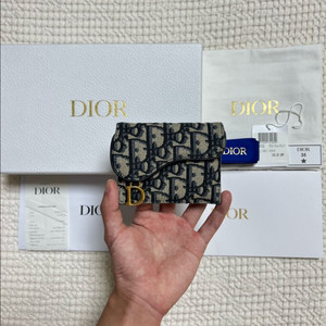 (풀구성) 디올 오블리크 새들 카드지갑 이미지