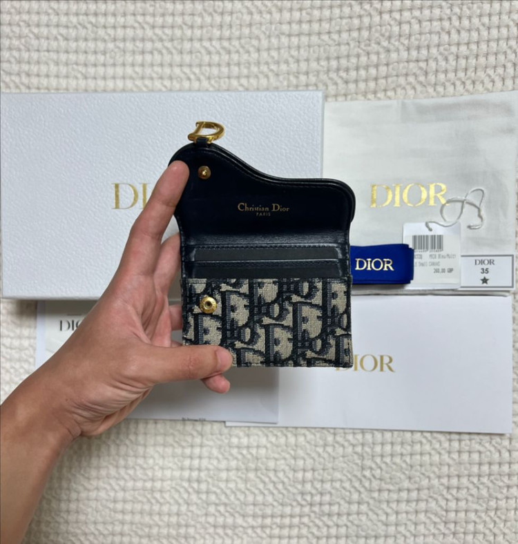 (풀구성) 디올 오블리크 새들 카드지갑 이미지