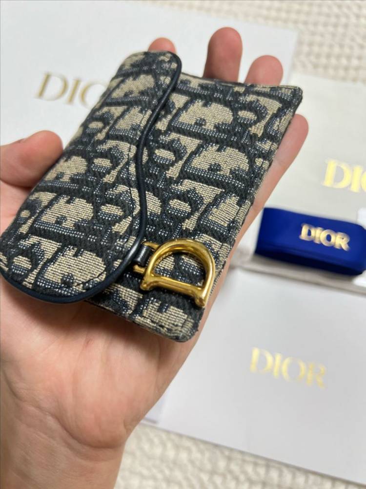 (풀구성) 디올 오블리크 새들 카드지갑 이미지