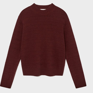 니트 스웨터 와인 free 이미지