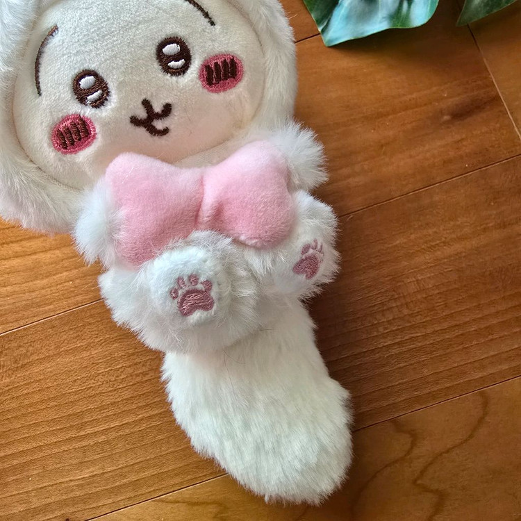 (새상품) 먼작귀 탈을 쓴 우사기 키링 인형 이미지